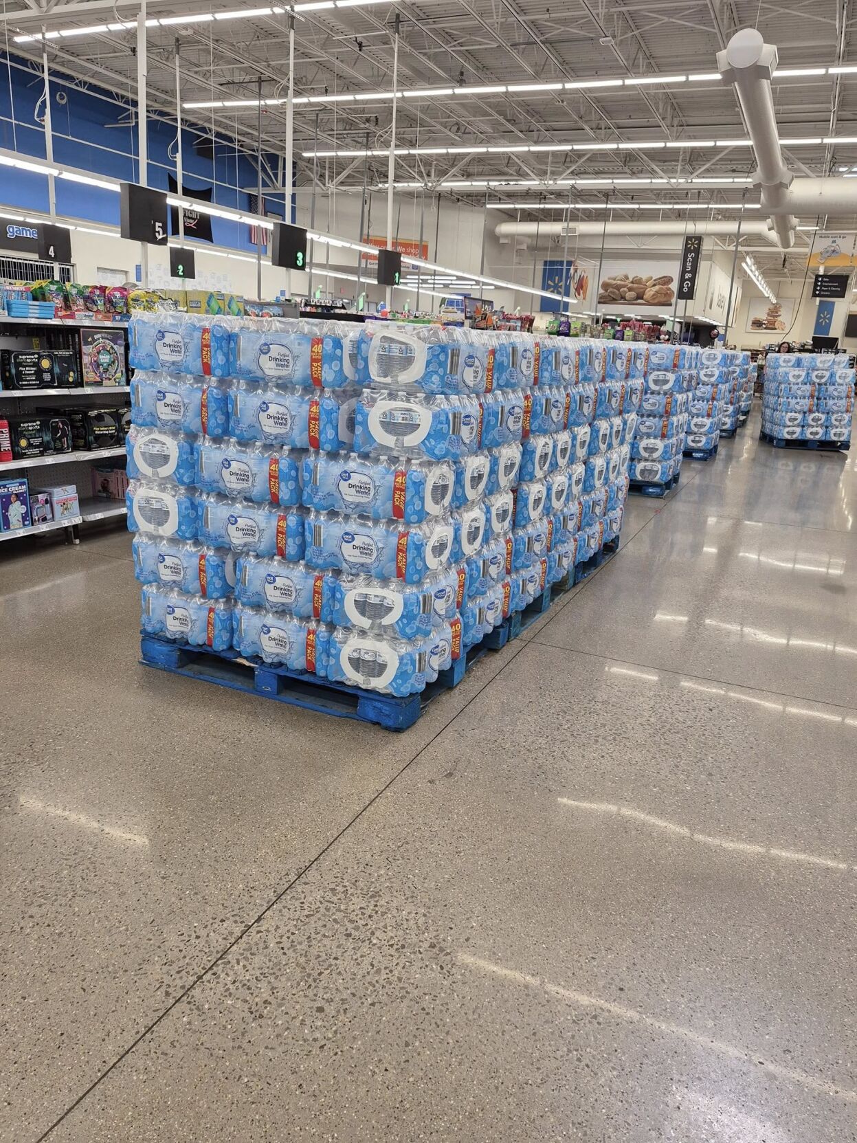 Water inside Mattoon Walmart